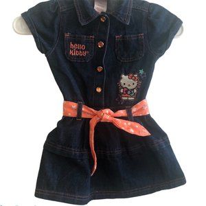 Hello Kitty Blue Denim Size 4T Dress